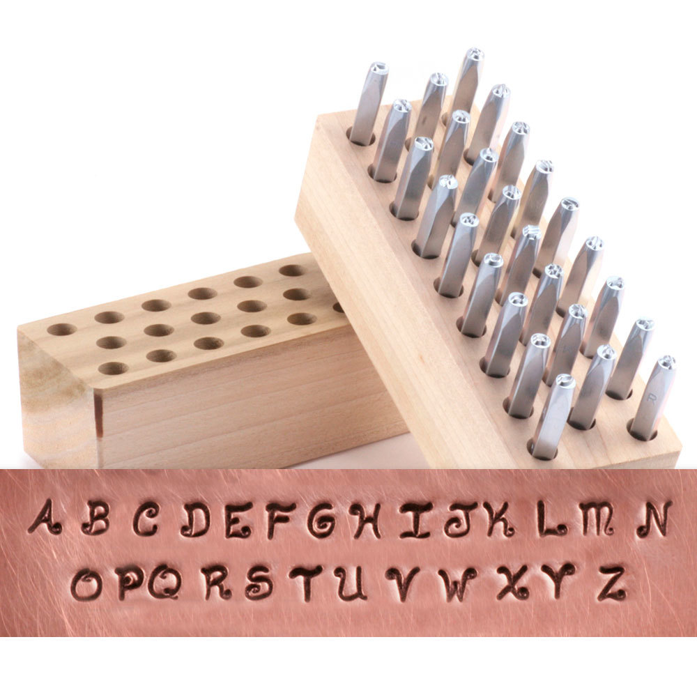 Metal Stamping Tools Beaducation Kismet Uppercase Letter Stamp Set (2mm)